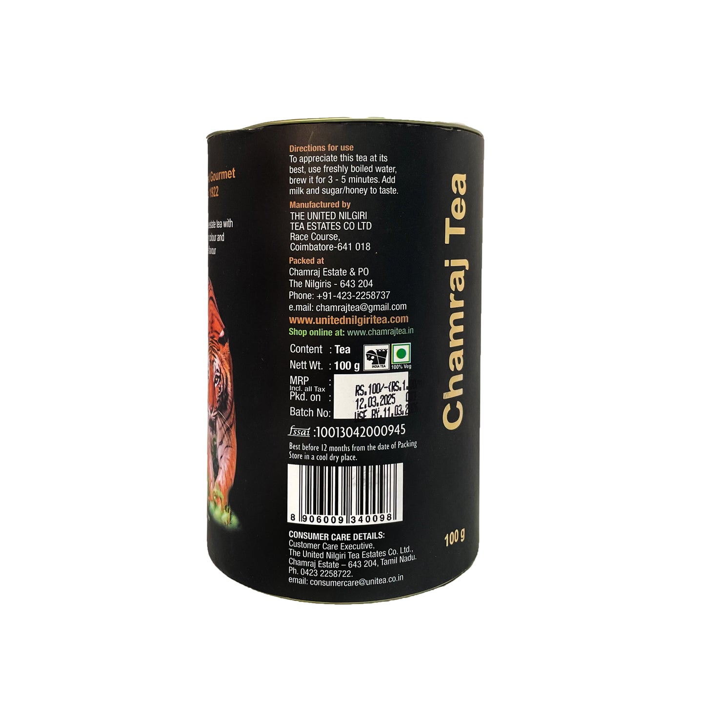 CHAMRAJ Tiger Tin 100 g