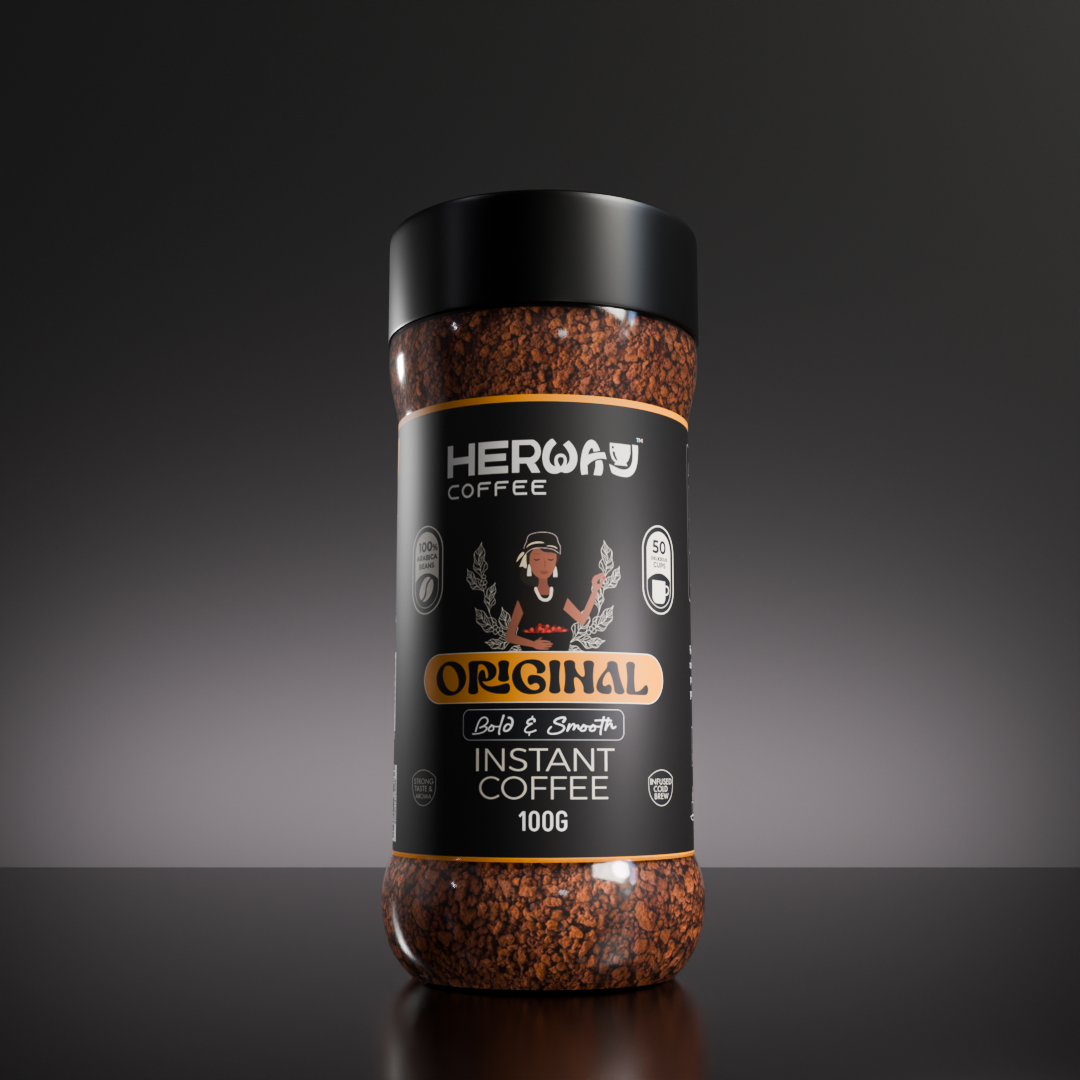 HERWAY Original Instant Coffee 100 g (Bold & Smooth)