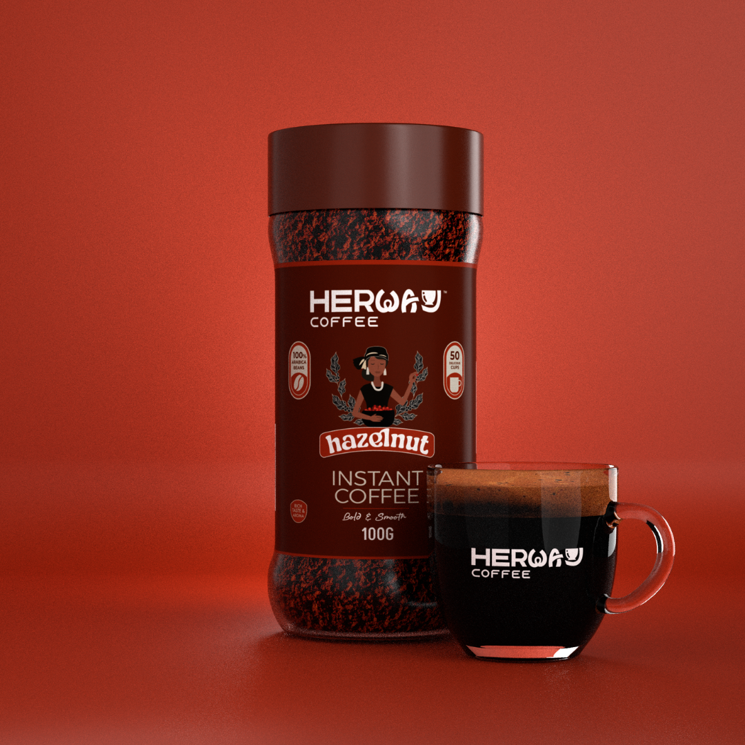 HERWAY Hazelnut Instant Coffee 100 g