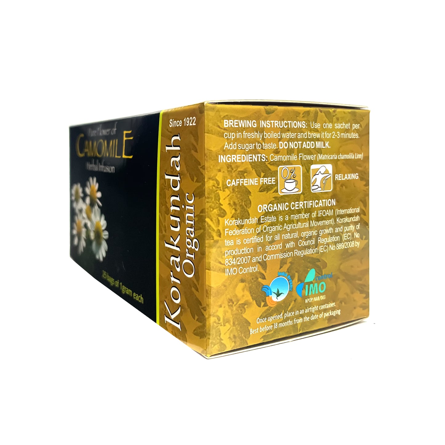 KORAKUNDAH Camomile Herbal Infusion (25 Dip Bags)