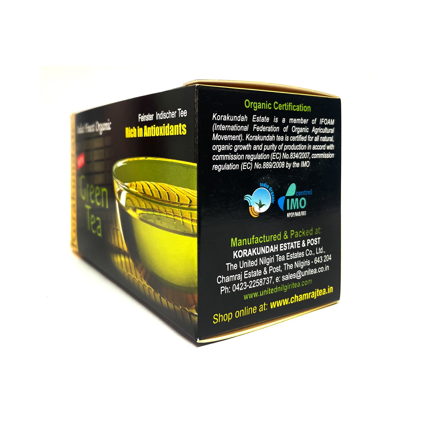 KORAKUNDAH Organic Green Tea (25 Dip Bags)