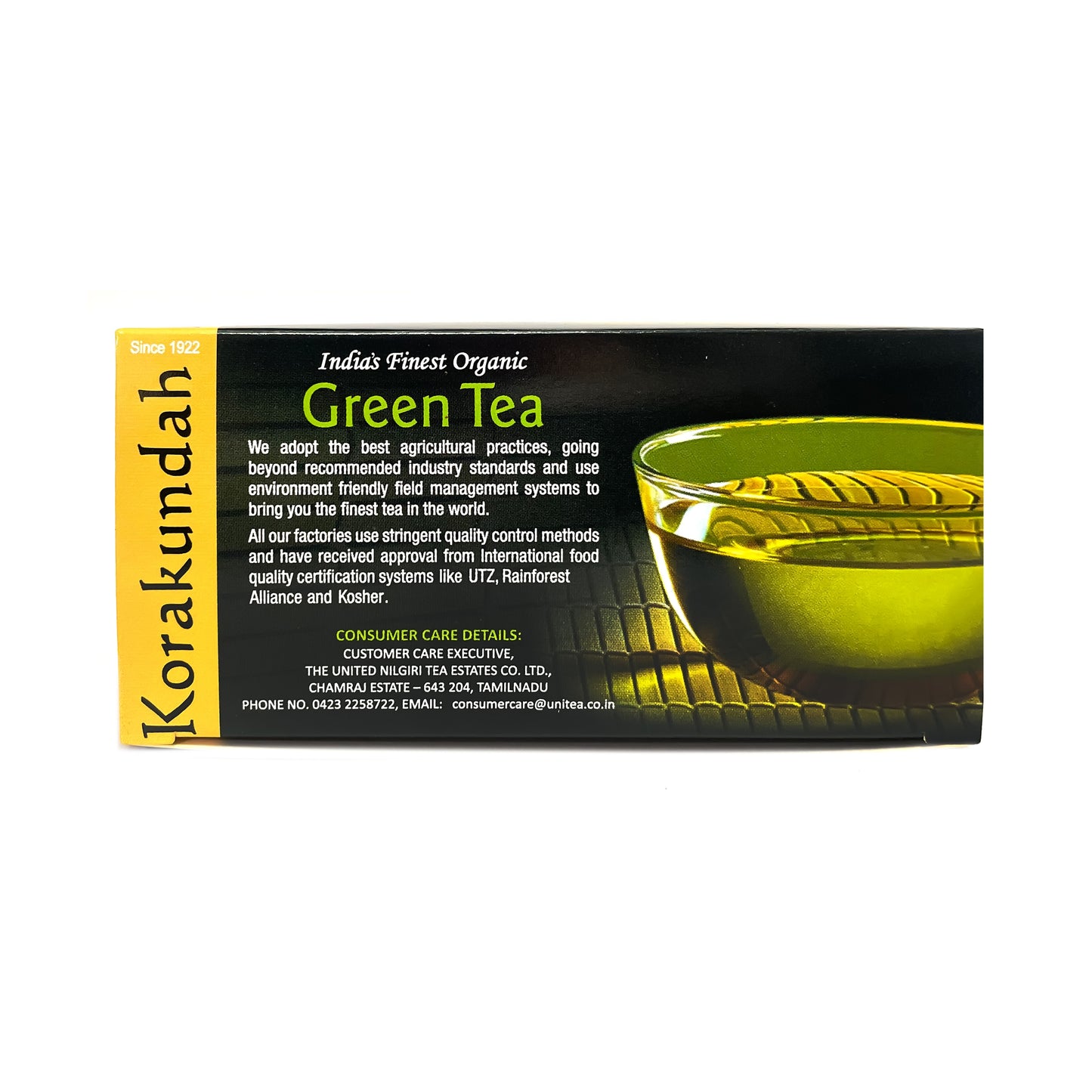 KORAKUNDAH Organic Green Tea (25 Dip Bags)