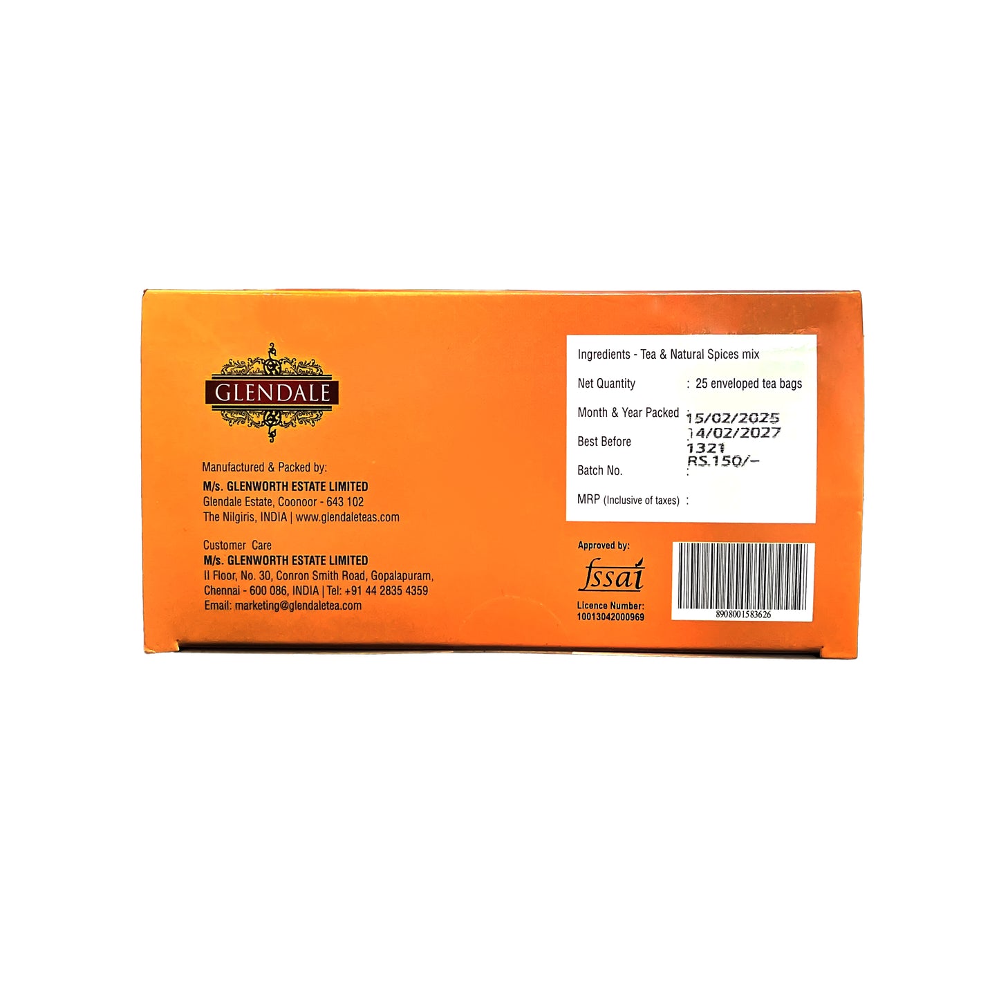 GLENDALE Masala Chai (25 Dip Bags)