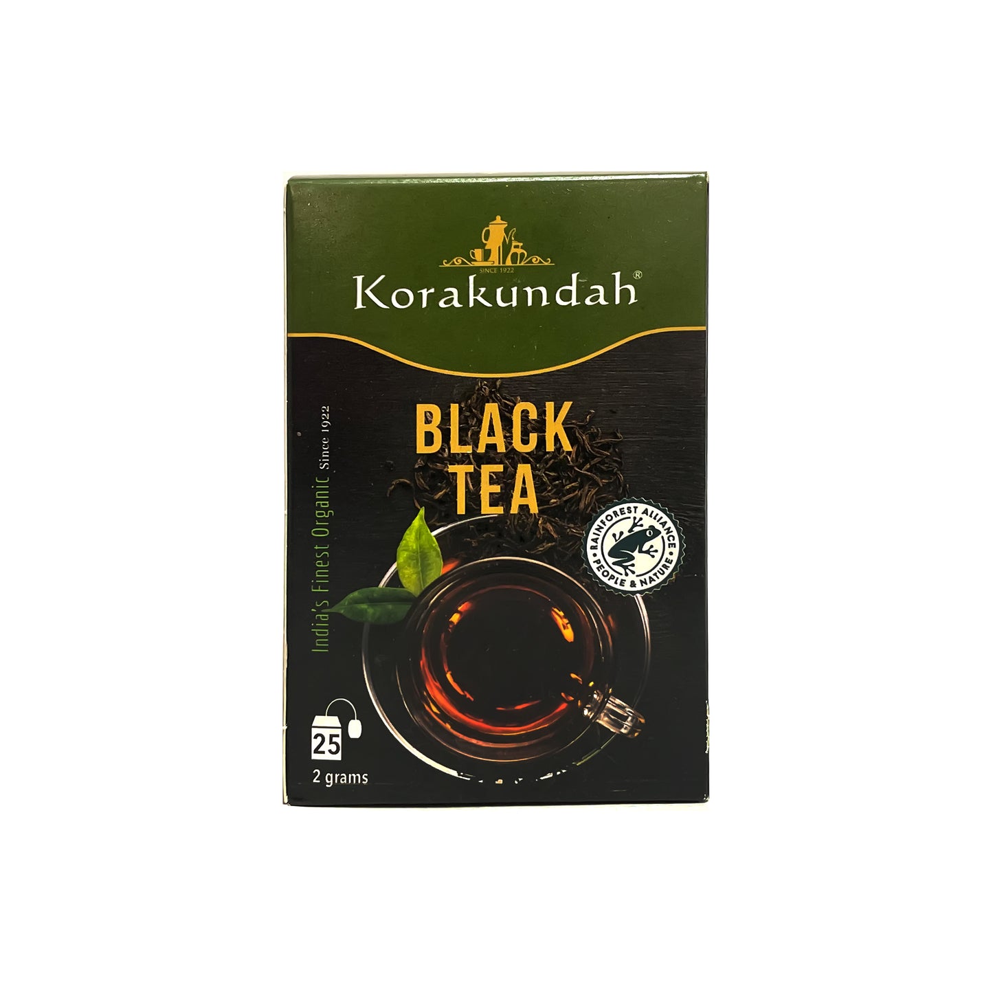 KORAKUNDAH Organic Black Tea Dip (25 Dip Bags)