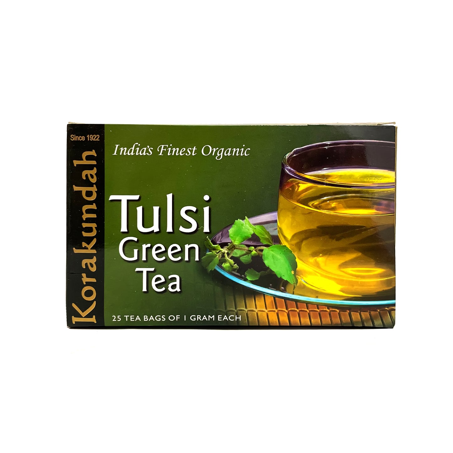 KORAKUNDAH Tulsi Green Tea (25 Dip Bags)