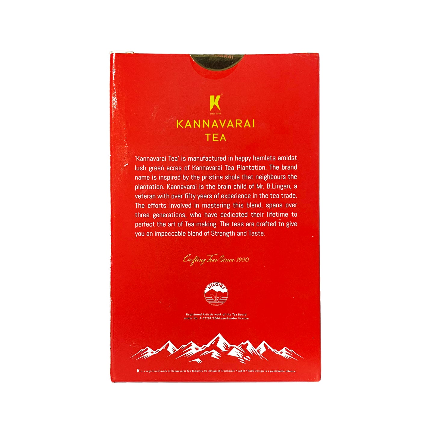 KANNAVARAI Gold Dust Premium Nilgiri CTC Tea Blend 250 gm