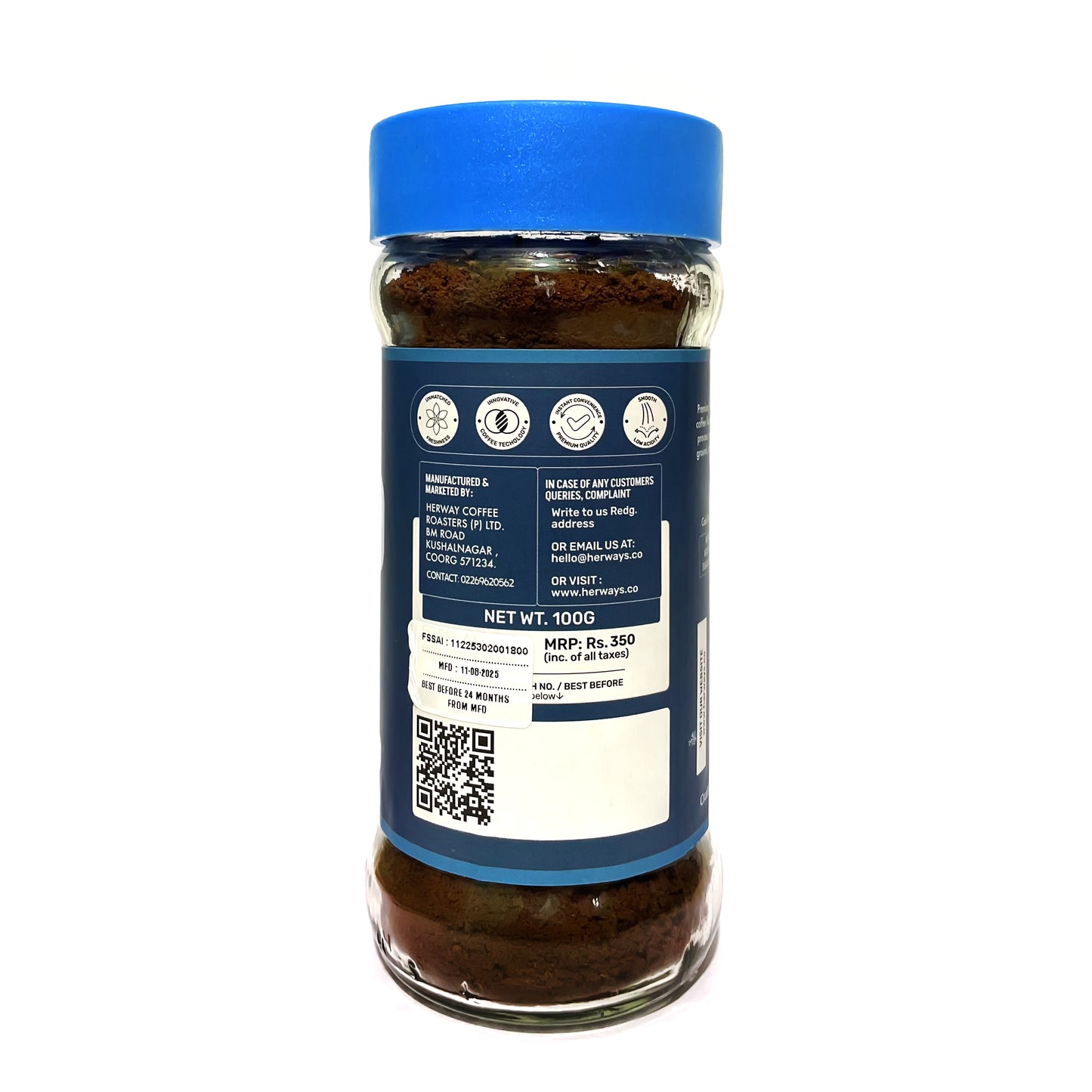 HERWAY Vanilla Instant Coffee 100 g