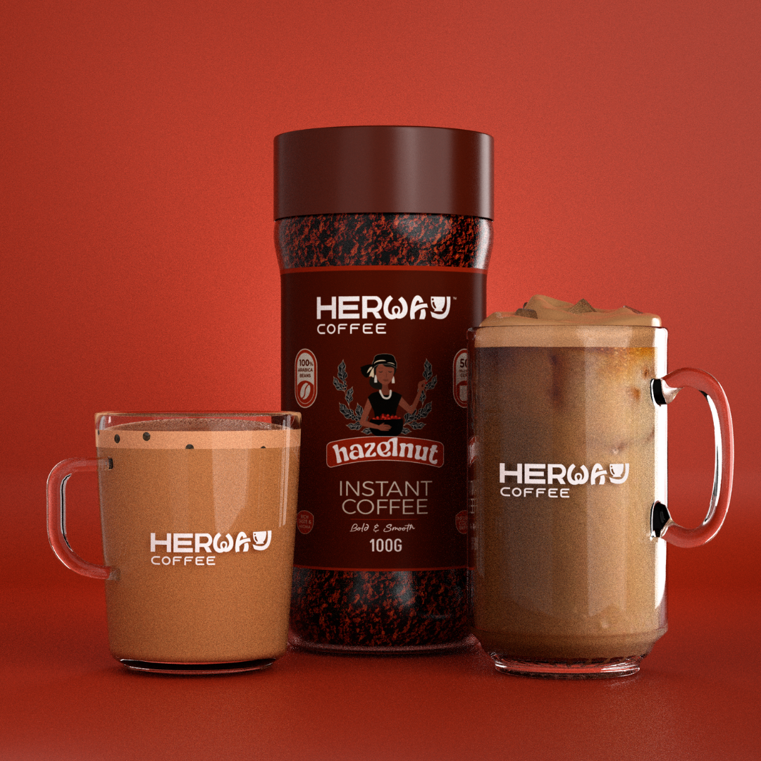 HERWAY Hazelnut Instant Coffee 100 g