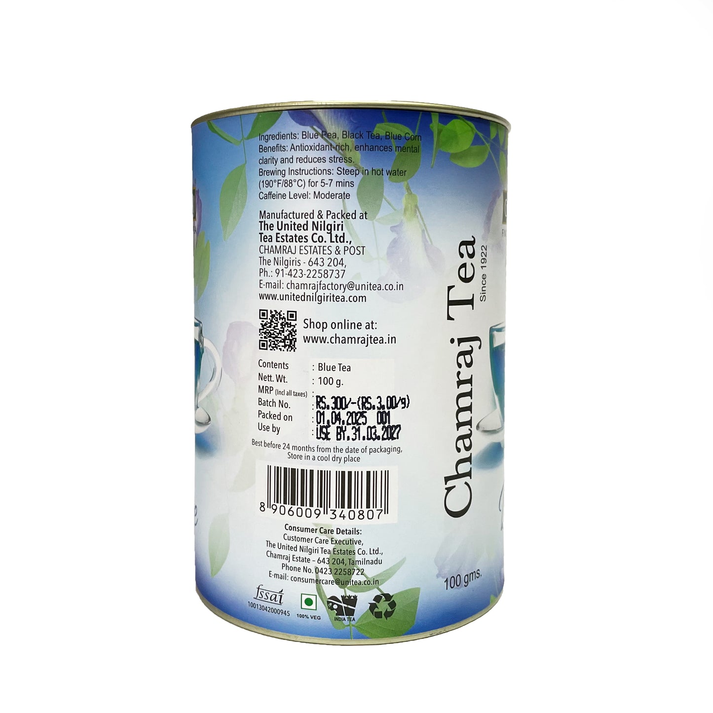 CHAMRAJ Blue Tea 100 g