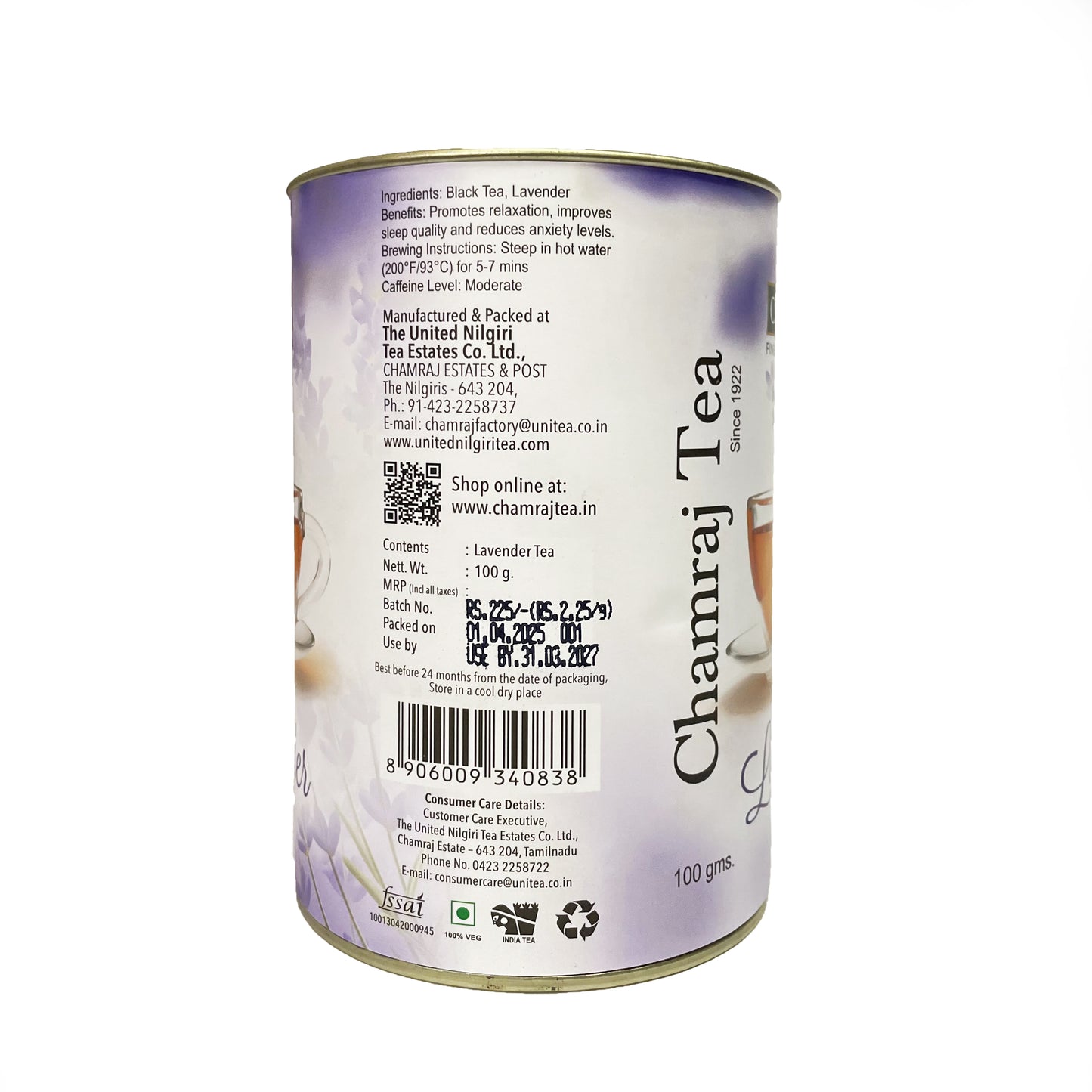 CHAMRAJ Lavender Tea 100 g