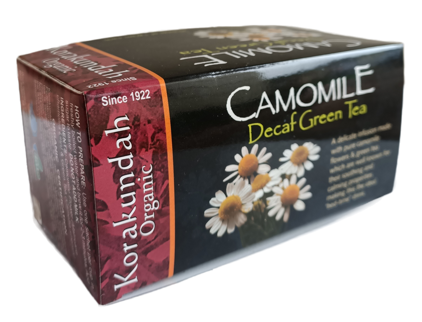 KORAKUNDAH Camomile Decaf Green Tea (25 Dip Bags)
