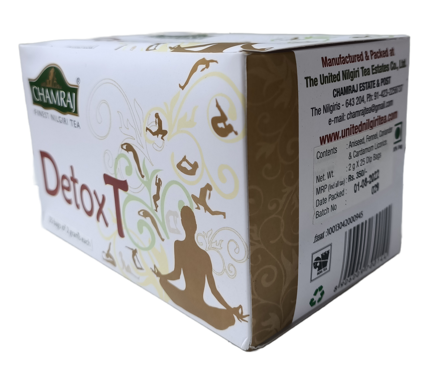 CHAMRAJ Detox T Infusion | 25 Dip Bags of 2 grams each