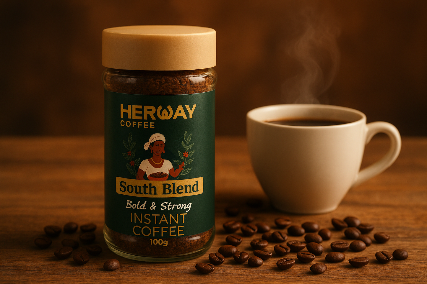 HERWAY South Blend Instant Coffee 100 g