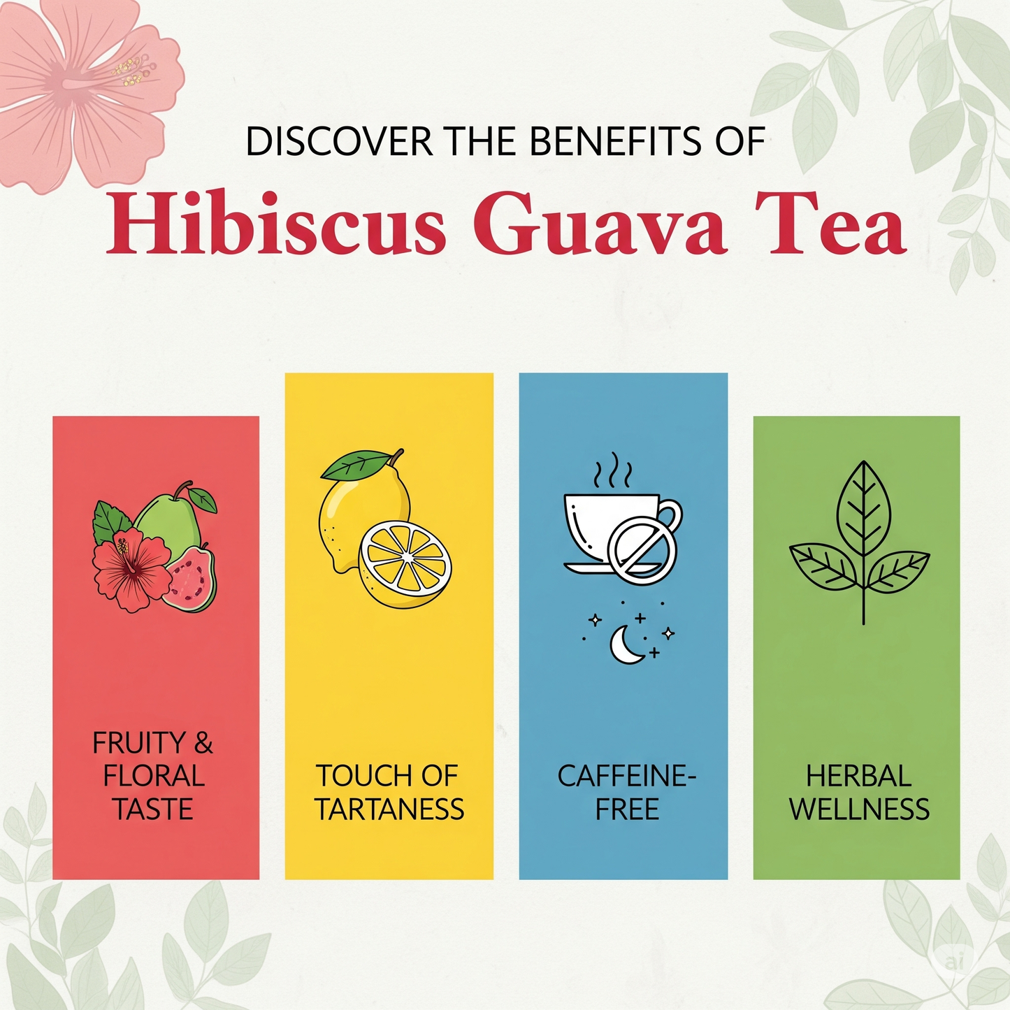 STANES Red Bliss Hibiscus Guava Herbal Infusion Dips