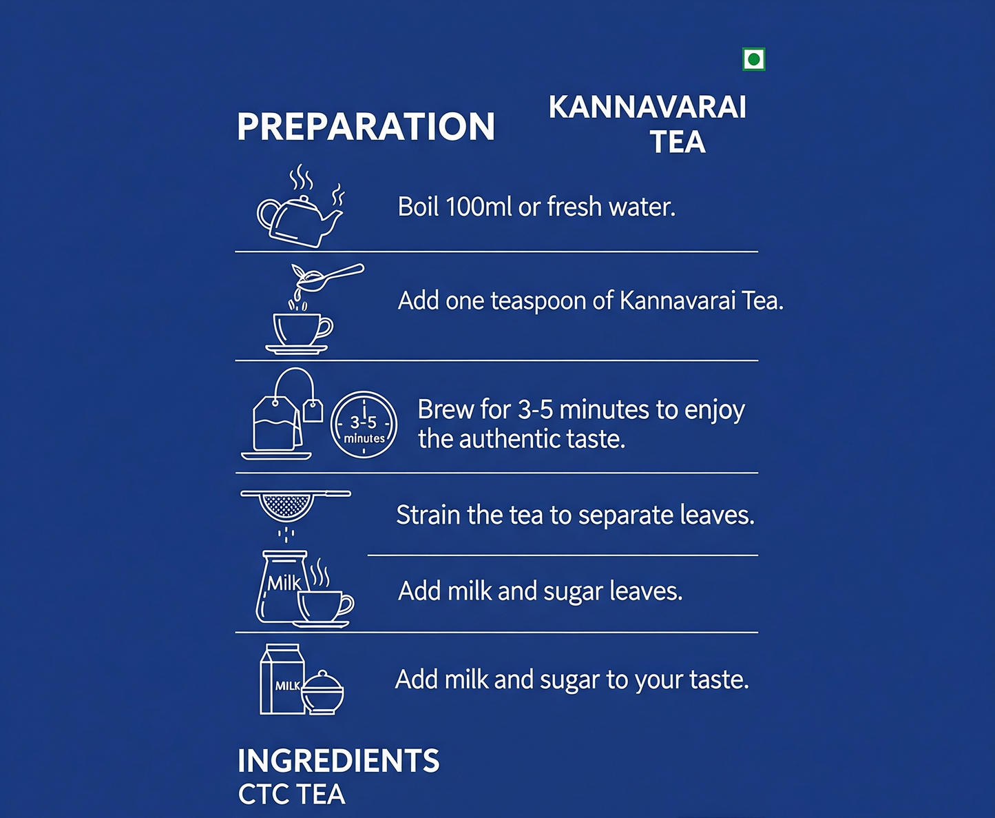 KANNAVARAI Estate Premium Nilgiri Tea 250 g