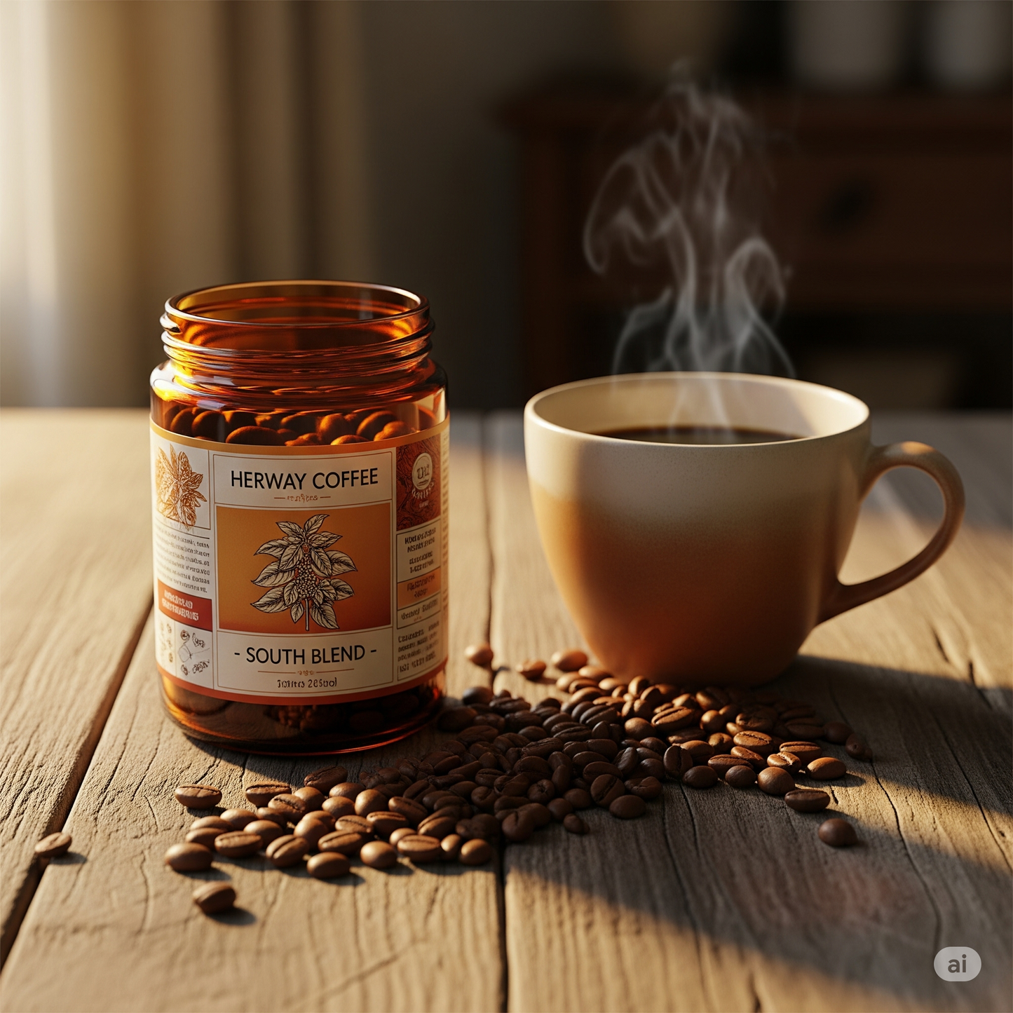 HERWAY South Blend Instant Coffee 100 g