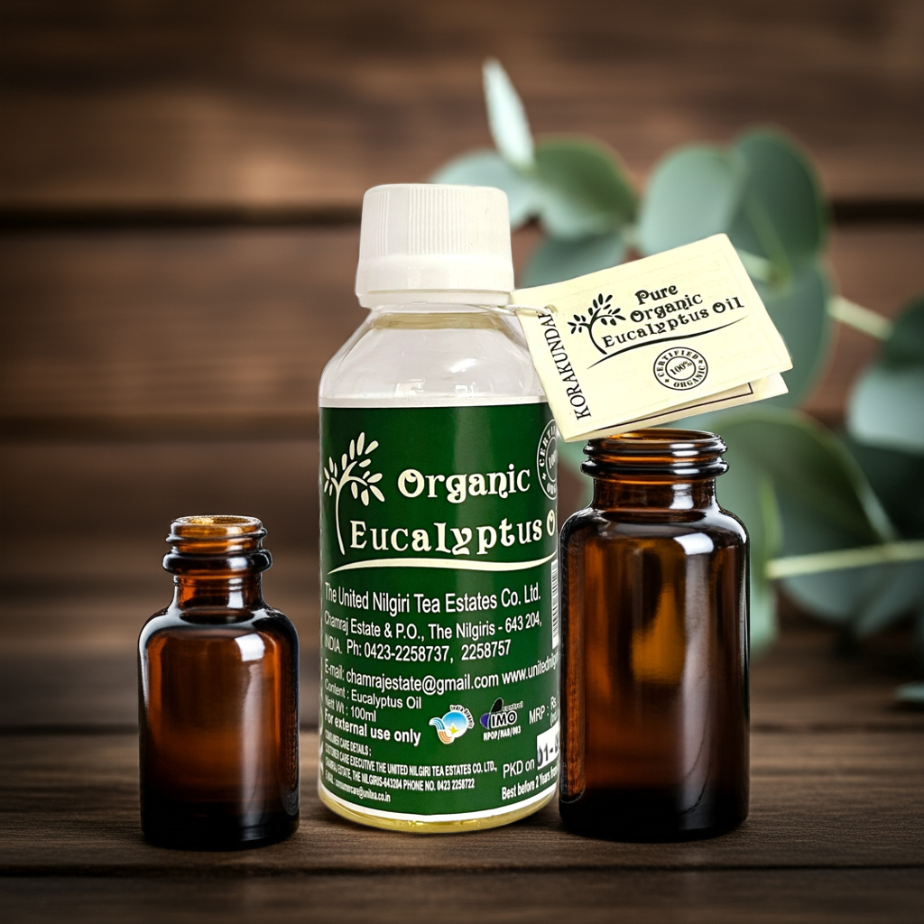 KORAKUNDAH Pure Organic Eucalyptus Oil 100 ml