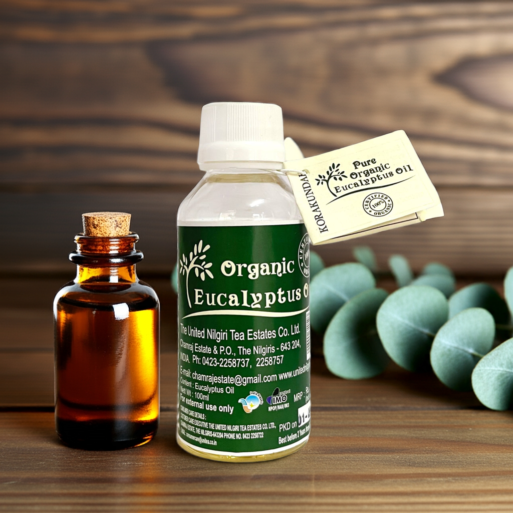 KORAKUNDAH Pure Organic Eucalyptus Oil 100 ml