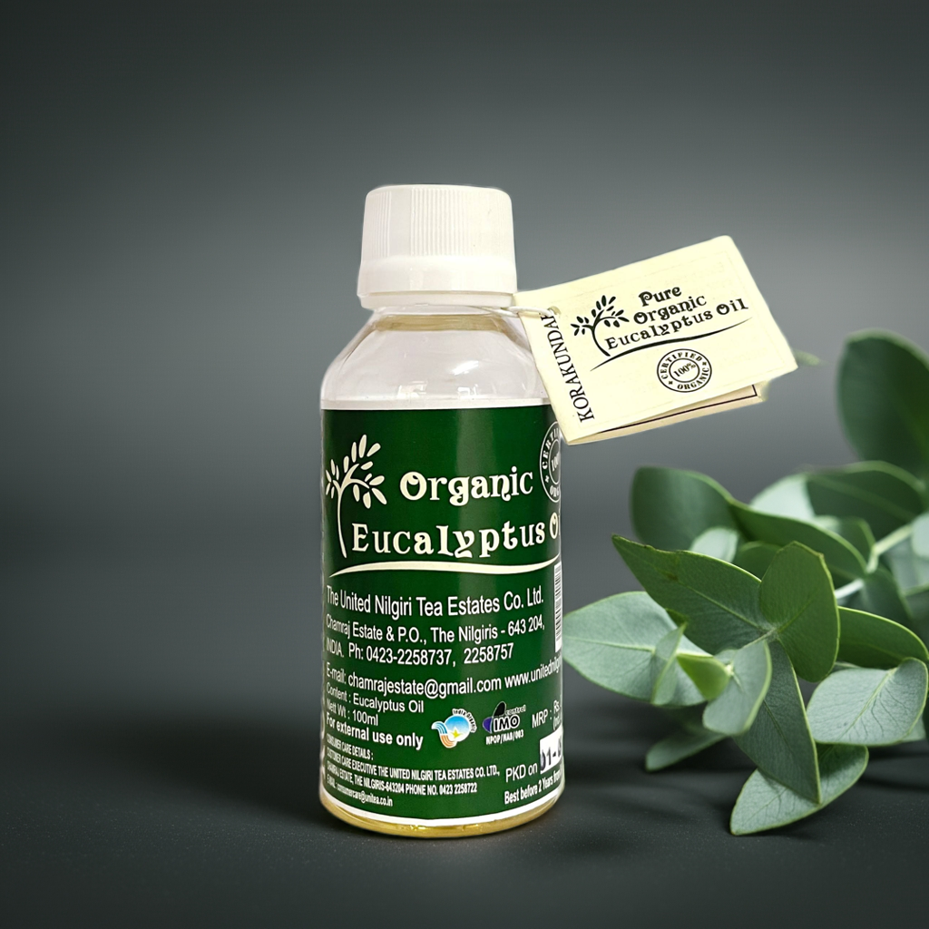 KORAKUNDAH Pure Organic Eucalyptus Oil 100 ml