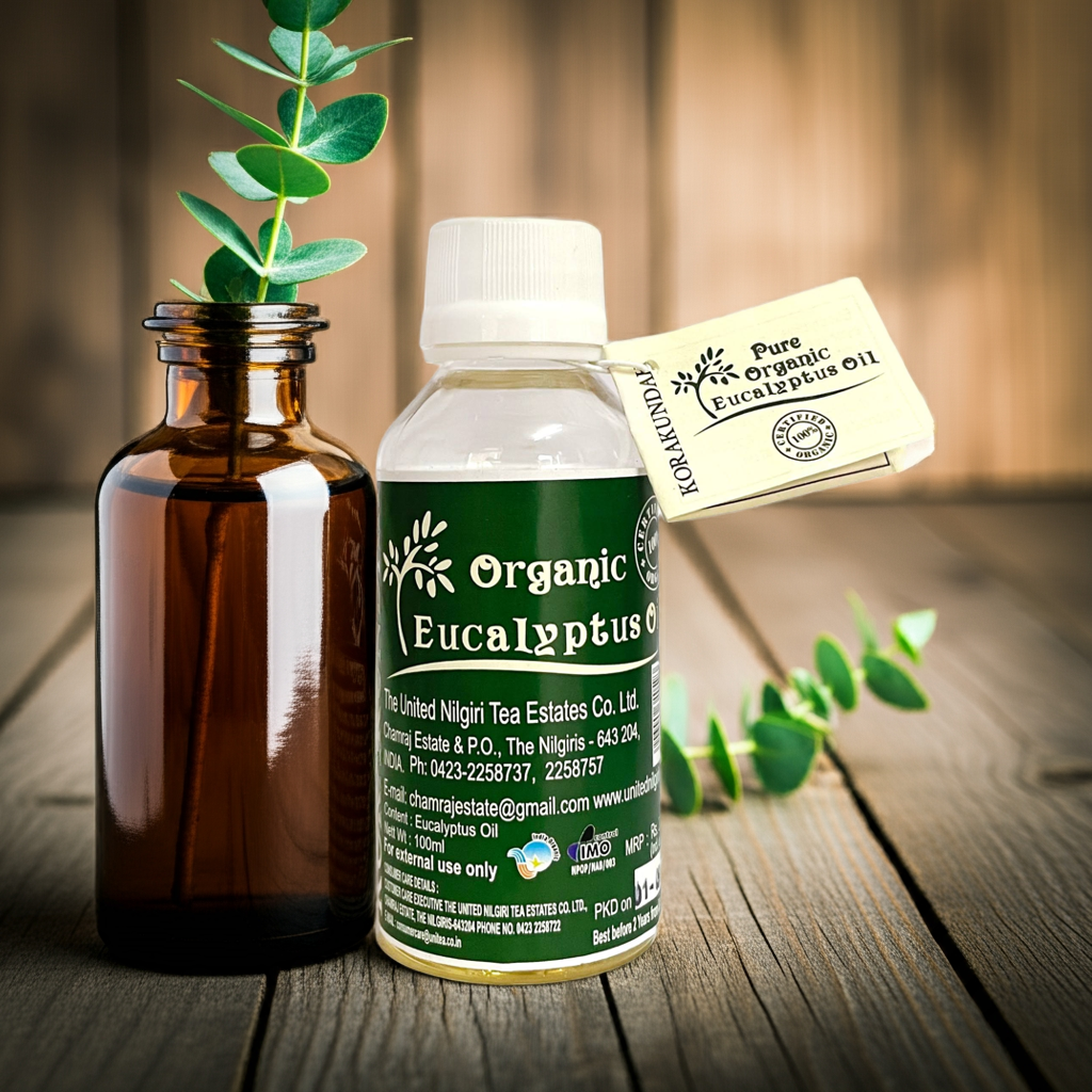 KORAKUNDAH Pure Organic Eucalyptus Oil 100 ml