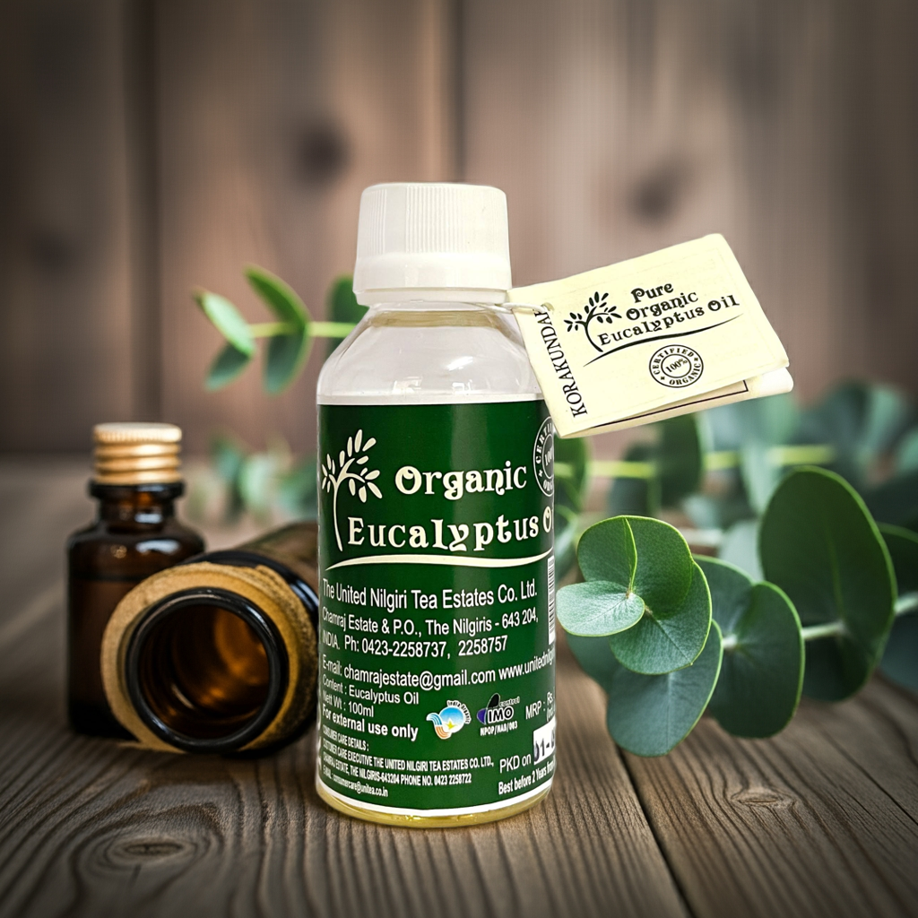 KORAKUNDAH Pure Organic Eucalyptus Oil 100 ml