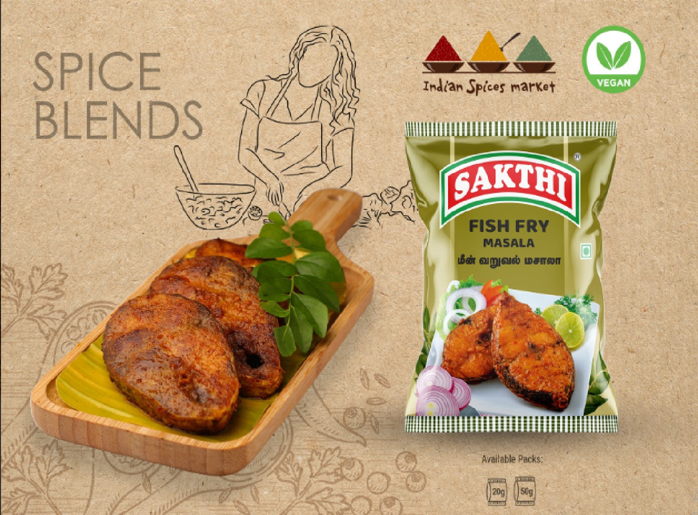 SAKTHI Fish Fry Masala 50 g