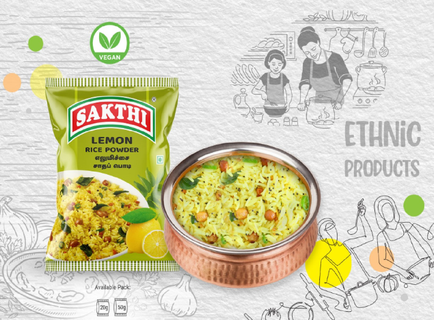 SAKTHI Lemon Rice Powder 50 g