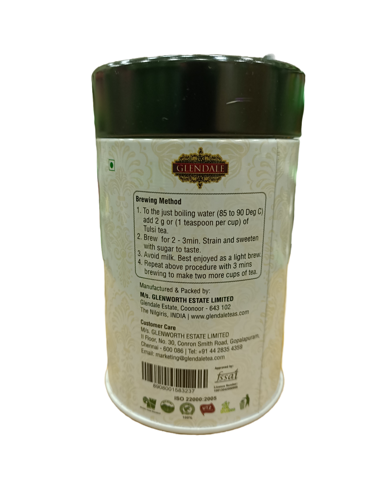 GLENDALE Tulsi Tea Tin 100 g
