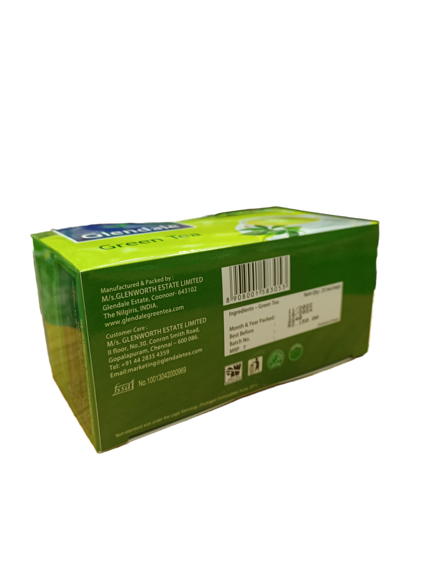 GLENDALE Green Tea 25 Dip Bags