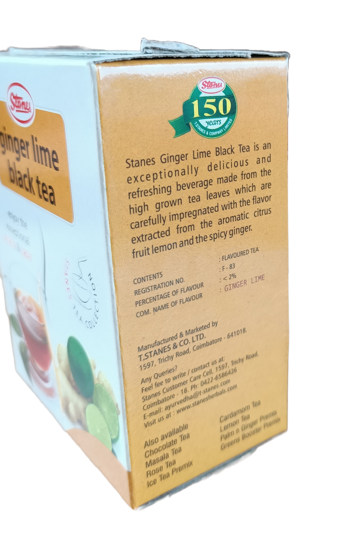 STANES Ginger Lime Black Tea 100 g