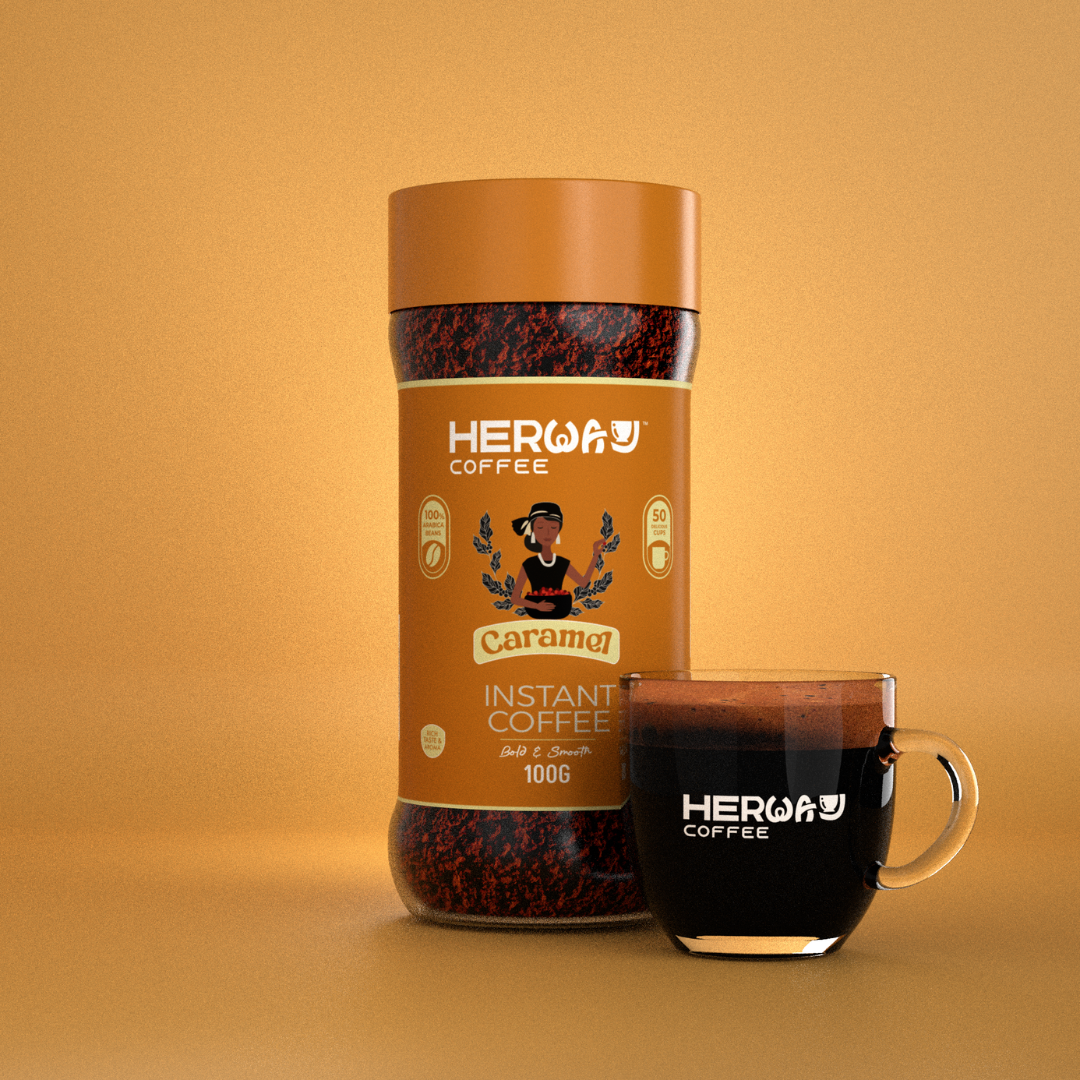 HERWAY Caramel Instant Coffee 100 g