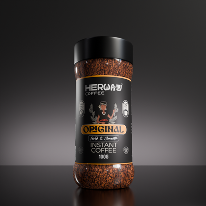 HERWAY Original Instant Coffee 100 g (Bold & Smooth)