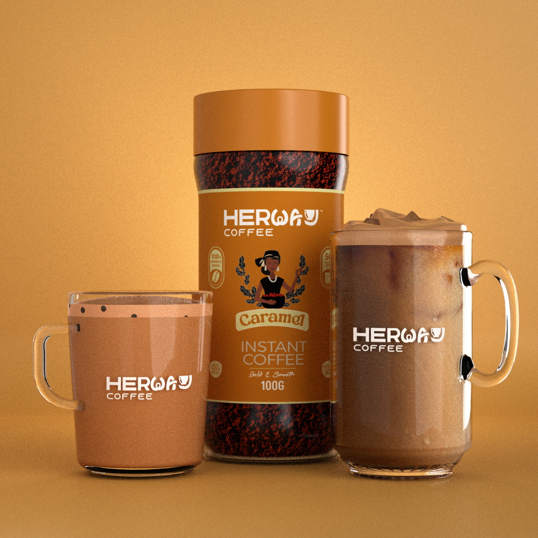 HERWAY Caramel Instant Coffee 100 g