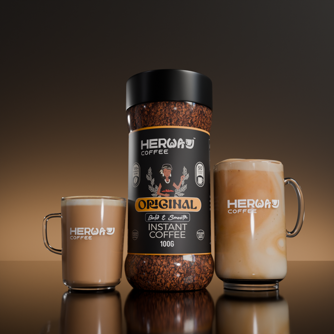 HERWAY Original Instant Coffee 100 g (Bold & Smooth)