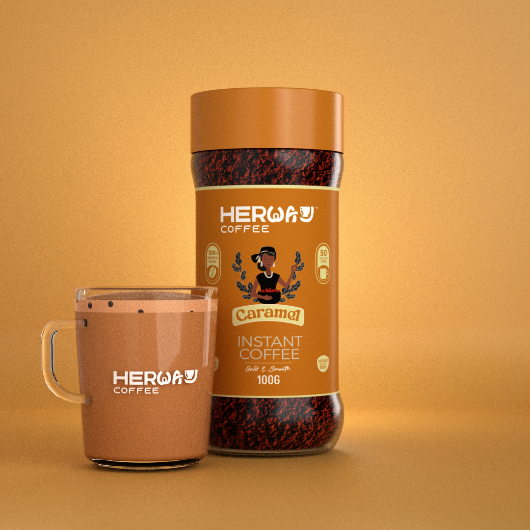 HERWAY Caramel Instant Coffee 100 g