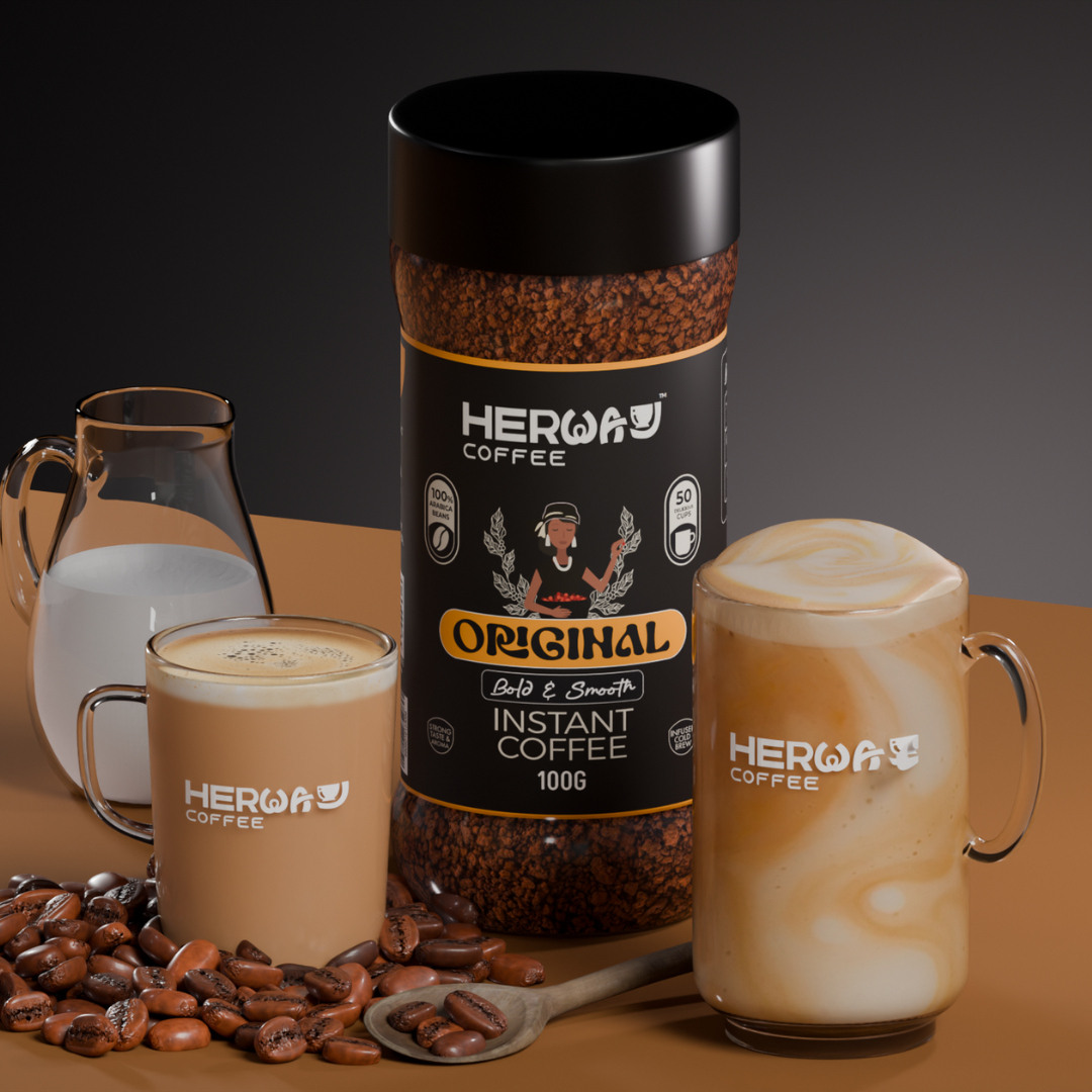 HERWAY Original Instant Coffee 100 g (Bold & Smooth)
