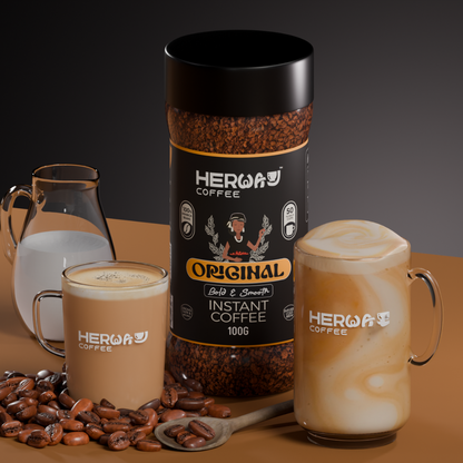 HERWAY Original Instant Coffee 100 g (Bold & Smooth)
