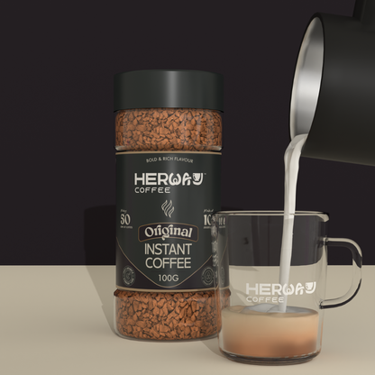 HERWAY Original Instant Coffee 100 g (Bold & Rich Flavour)