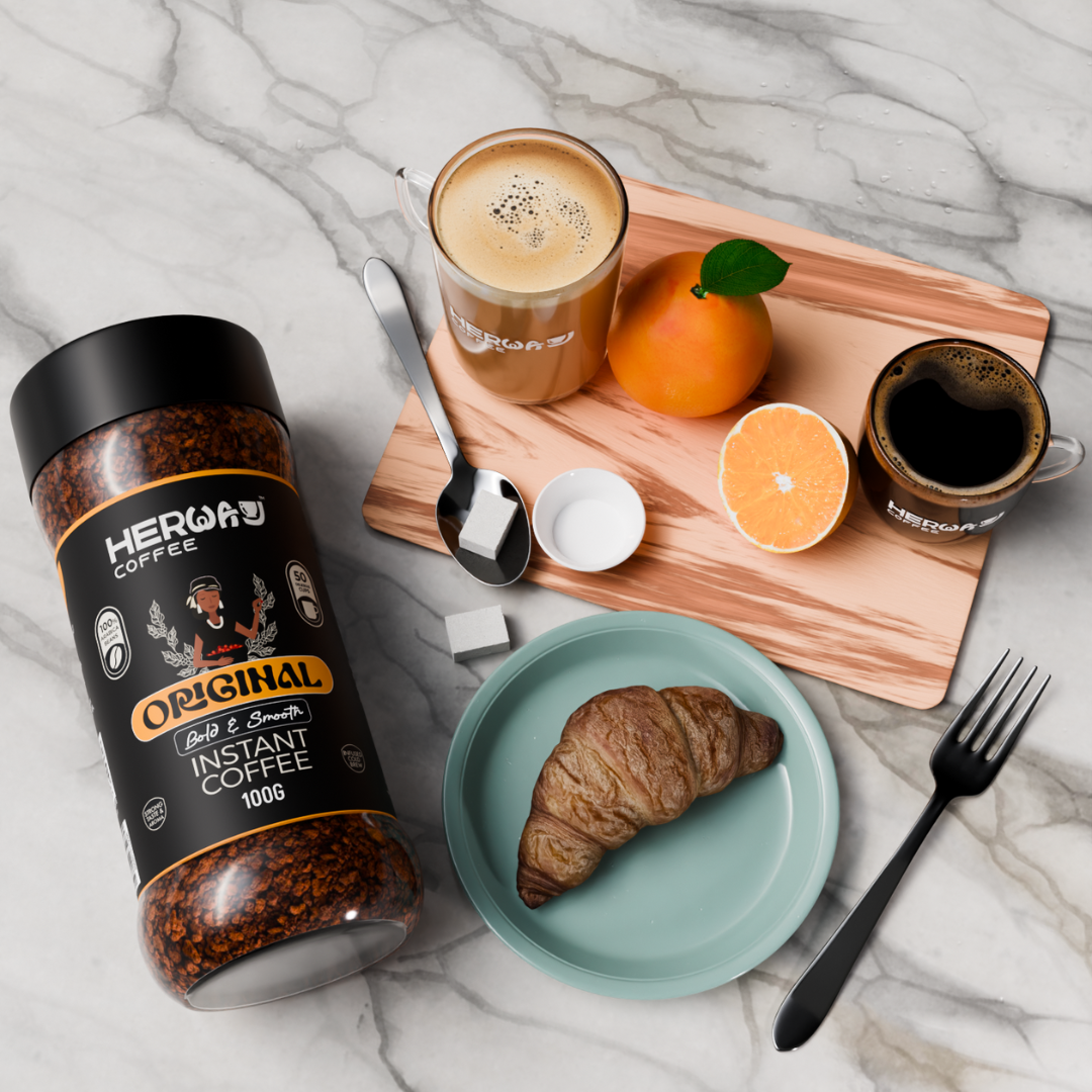 HERWAY Original Instant Coffee 100 g (Bold & Smooth)