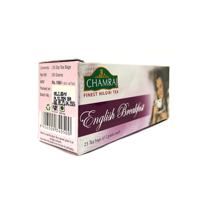 CHAMRAJ English Breakfast Tea (25 Dip Bags)