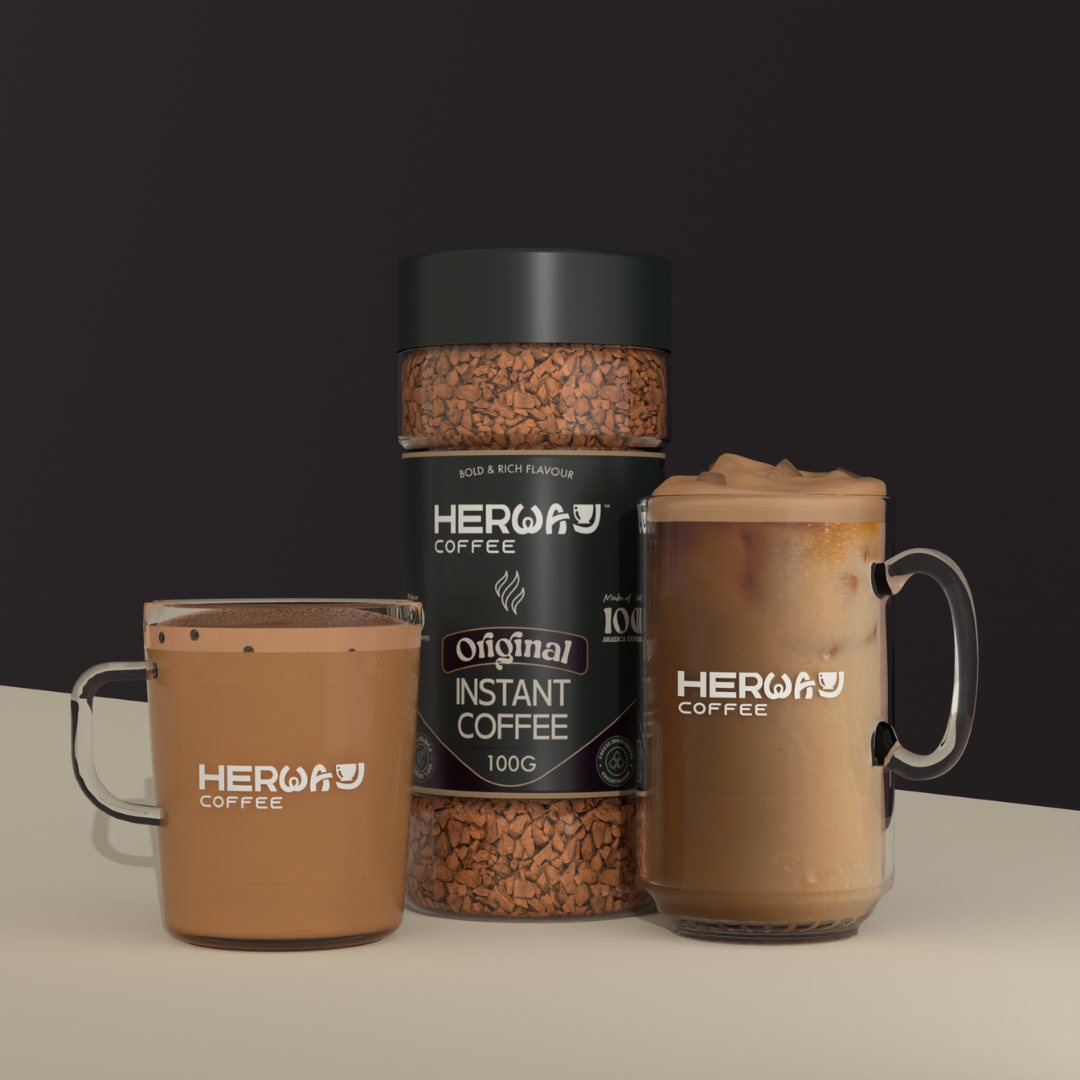 HERWAY Original Instant Coffee 100 g (Bold & Rich Flavour)