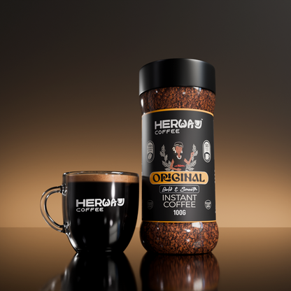 HERWAY Original Instant Coffee 100 g (Bold & Smooth)