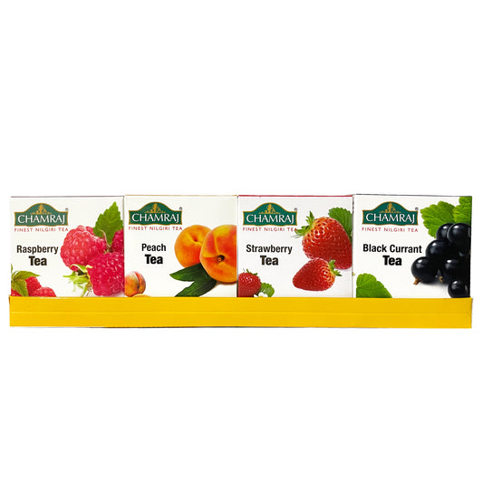 CHAMRAJ Fruit Pack | 10 Dip Tea Bags in Each Flavour | Total 40 Dip Tea Bags