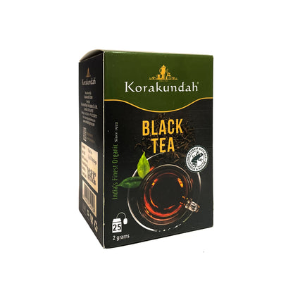 KORAKUNDAH Organic Black Tea Dip  (25 Dip Bags)