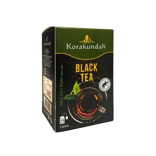 KORAKUNDAH Organic Black Tea Dip  (25 Dip Bags)