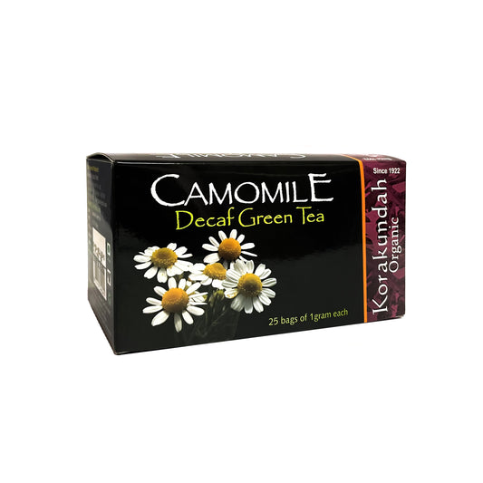 KORAKUNDAH Camomile Decaf Green Tea (25 Dip Bags)