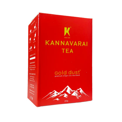 KANNAVARAI Gold Dust Premium Nilgiri CTC Tea Blend 250 gm