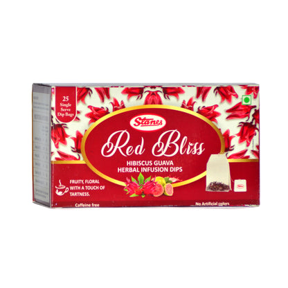STANES Red Bliss Hibiscus Guava Herbal Infusion Dips