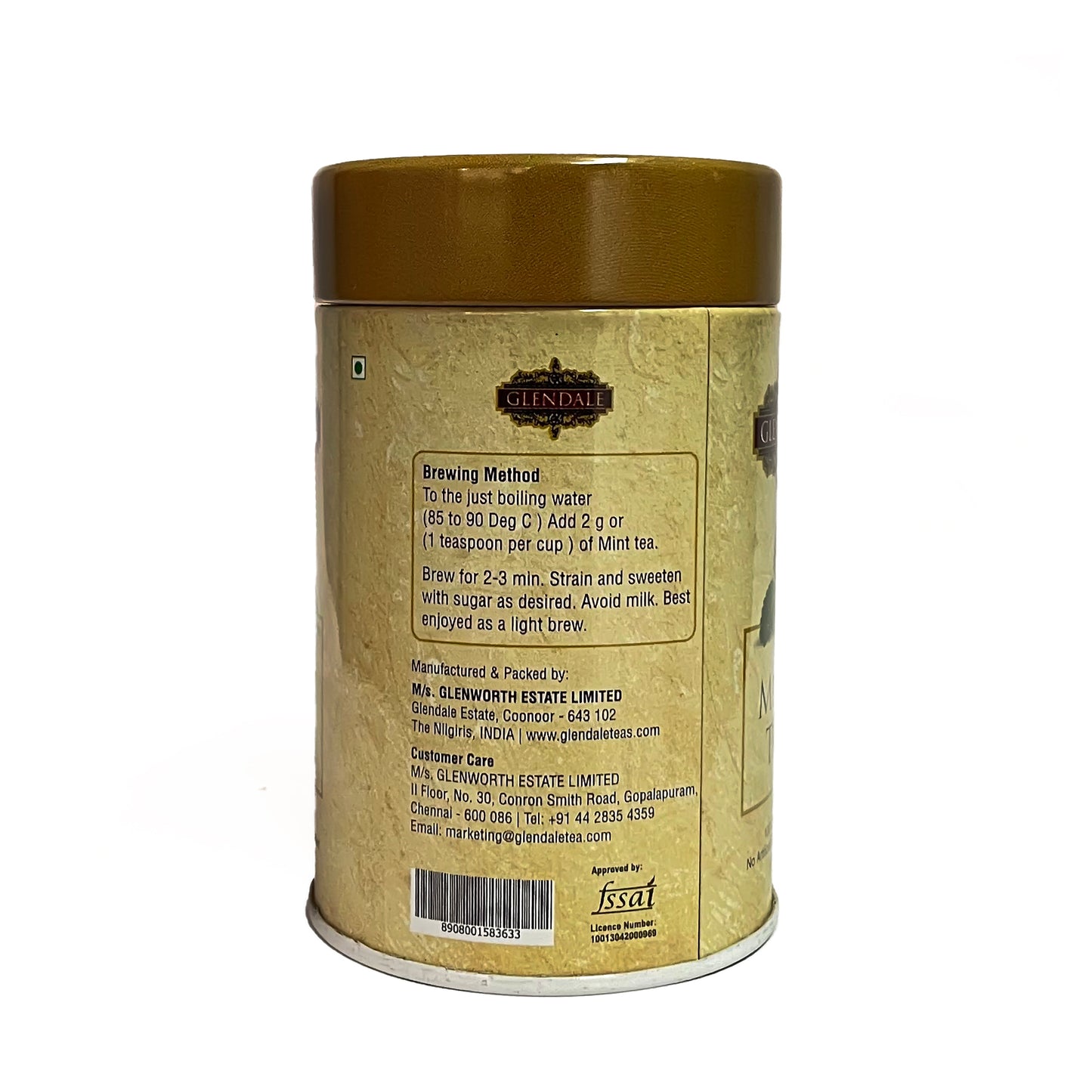GLENDALE Mint Tea (100 g Tin)
