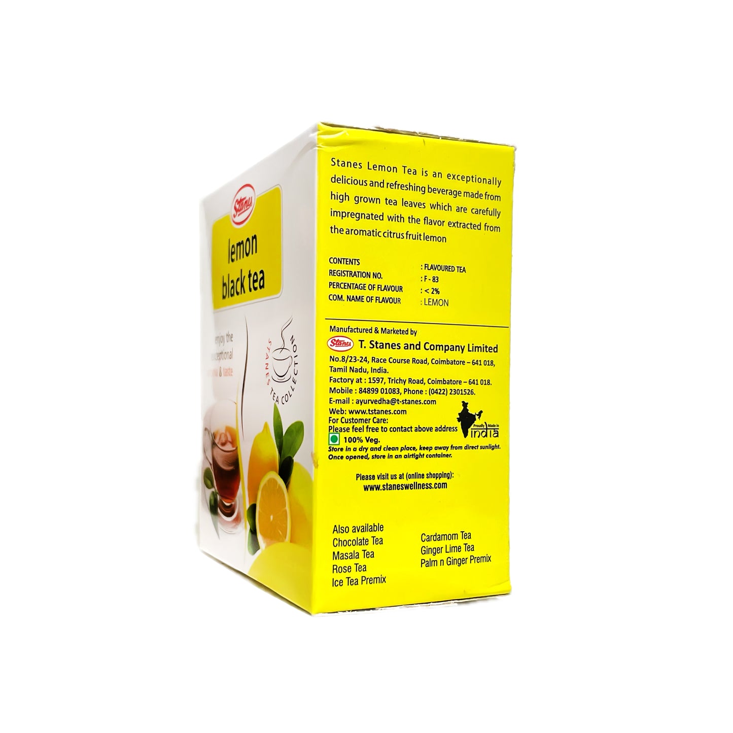 Stanes Lemon Black Tea 100g